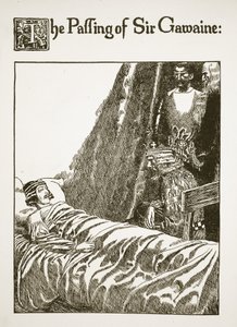 El paso de Sir Gawaine, ilustración de 